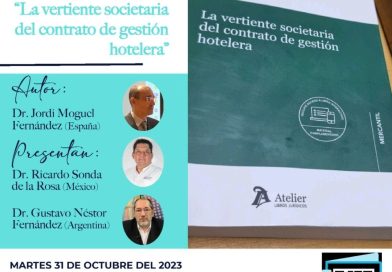 Presentación de la obra «La vertiente societaria del contrato de gestión hotelera»  de Jordi Moguel Fernández