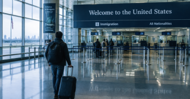 Estados Unidos pierde turistas: sala de arribos casi vacía en un aeropuerto estadounidense
